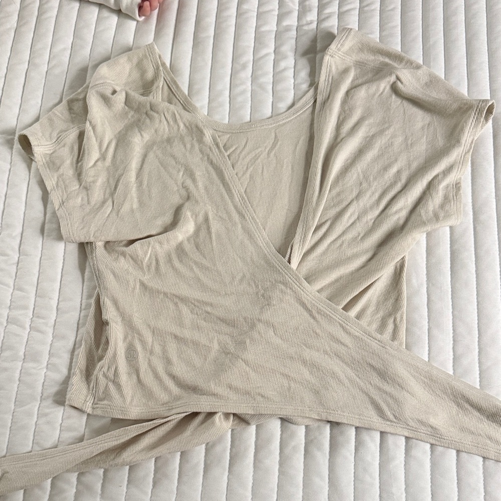Lululemon Short Sleeve Wrap Top